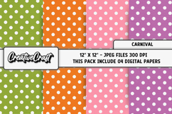 Carnival Colors Digital Papers, scrapbook backgrounds design Product Image 1