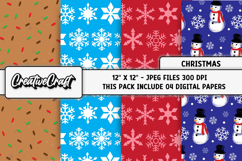 Christmas Digital Paper, christmas digital scrapbooking Product Image 1