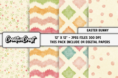 Easter Bunny Digital Papers, scrapbook backgrounds designs Product Image 1