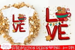 Christmas Love PNG Design | Holidays sublimation Product Image 2