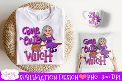 One cute witch Sublimation PNG| Cute Halloween png for kids Product Image 3