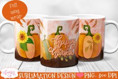 BUNDLE Fall Mug wraps PNG for sublimation 11oz and 15oz Product Image 4