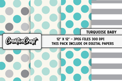 Baby Boy Digital Paper, baby boy graphics, baby illustration Product Image 1