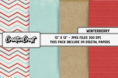 Christmas Digital Papers, scrapbooking backgrounds designs Product Image 1