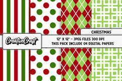 Christmas Digital Paper, christmas digital scrapbooking Product Image 1