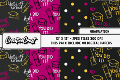 Graduation Digital Papers, scrapbooking backgrounds designs Product Image 1
