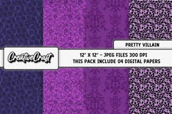 Maleficient Digital Paper, halloween graphics, illustrations Product Image 1