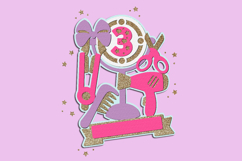 Hair style Cake Topper 3D SVG Product Image 4