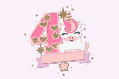 Unicorn Topper numbers 3D SVG Product Image 4