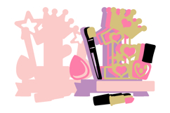 Make up numbers 3D SVG Product Image 3