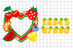 Tutti Fruitti Cake Topper 3D SVG Product Image 2