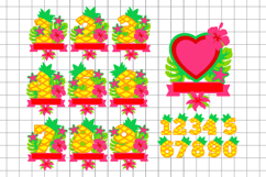 Hawaiian numbers Topper 3D SVG Product Image 2