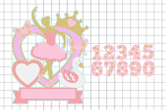 Ballerina Cake Topper 3D SVG Product Image 2