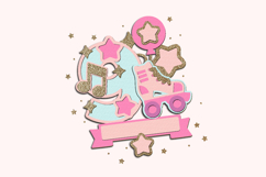 Let&#039;s Roll numbers 3D SVG Product Image 4