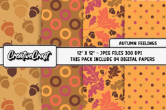 Autumn Digital Papers, thanksgiving backgrounds designs Product Image 1