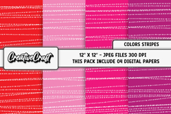 Colors Stripes Digital Papers, scrapbook backgrounds designs Product Image 1