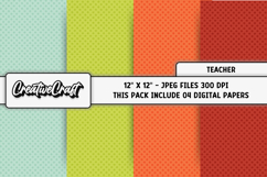 Teacher Digital Papers, school scrapbook backgrounds designs Product Image 1