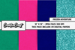 Frozen Adventure Digital Papers, scrapbook background design Product Image 1