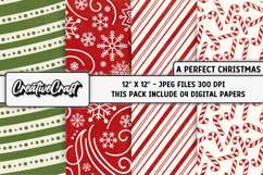 Christmas Digital Paper, christmas digital scrapbooking Product Image 1