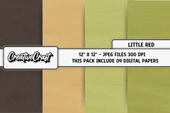 Little Red Digital Papers, scrapbooking backgrounds designs Product Image 1