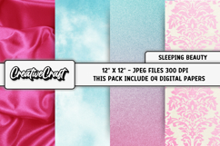 Princess Beauty Digital Papers, scrapbook background designs Product Image 1
