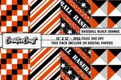 Baseball Sport Digital Papers, background designs, scrapbook Product Image 1