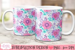 Floral designs for 11oz and 15oz mug sublimation Product Image 7