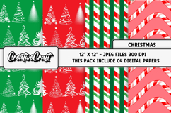 Christmas Digital Paper, christmas digital scrapbooking Product Image 1