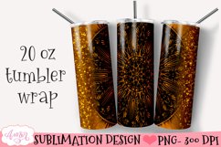 Golden Mandala Tumbler Wrap for Sublimation BUNDLE Product Image 6