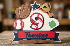 Baseball Cake Topper 3D SVG Product Image 4
