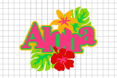 Aloha cake topper SVG Product Image 2