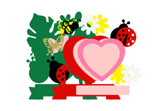 Ladybug Topper 3D SVG Product Image 3