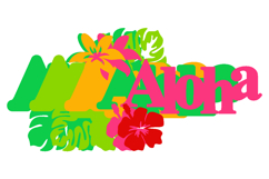 Aloha cake topper SVG Product Image 3