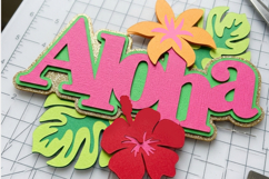 Aloha cake topper SVG Product Image 4