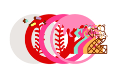 Baseball ice cream drip topper shaker Product Image 3