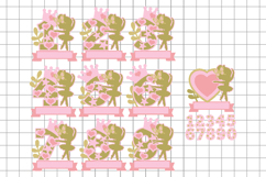 Ballerina numbers Topper 3D SVG Product Image 2