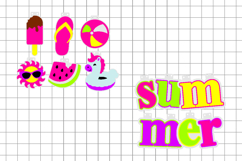 3D Summer Garland SVG Product Image 2