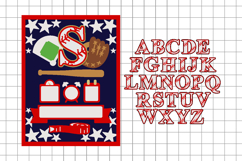 Birth Stats announcement signs Baseball 3D SVG Product Image 2