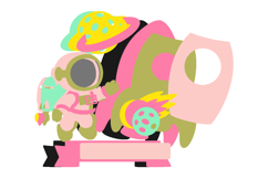 Outer Space girl Pink Cake Topper 3D SVG Product Image 3