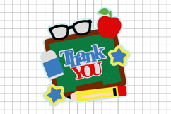 Teacher Back to School Cake Topper 3D SVG Product Image 2