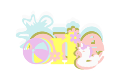 Cute Pool Party Cake topper SVG Product Image 2