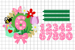 Flowers Shaker Cake Topper SVG Product Image 2