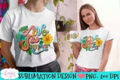 Love Summer Sublimation design | Summer PNG for T-shirts Product Image 2