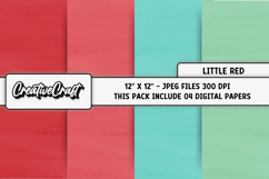 Little Red Digital Papers, scrapbooking backgrounds designs Product Image 1