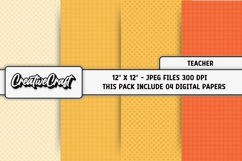 Teacher Digital Papers, school scrapbook backgrounds designs Product Image 1