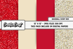 Baseball Sport Digital Papers, background designs, scrapbook Product Image 1