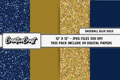 Baseball Sport Digital Papers, background designs, scrapbook Product Image 1