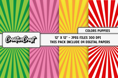 Puppies Patrol Digital Paper, scrapbook backgrounds designs Product Image 1
