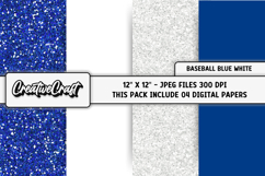Baseball Sport Digital Papers, background designs, scrapbook Product Image 1