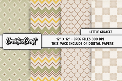 Little Giraffe Digital Papers, scrapbook backgrounds designs Product Image 1